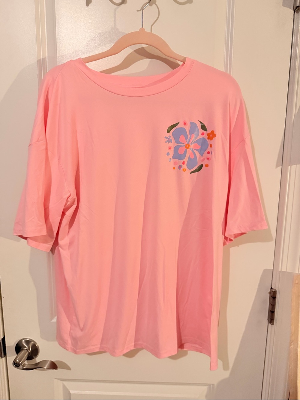Pink Floral Graphic Tee